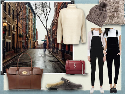 Outfit inspiration for late autumn early winter. In the city. For a millennial girl with a powerful spirit.